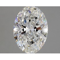 Lab Created 2.60 Carat G-VS1 Oval Diamond