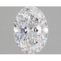 Lab Created 2.36 Carat F-VS2 Oval Diamond Certified By gia