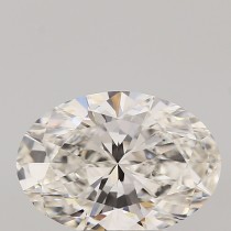 Lab Created 2.48 Carat G-VS1 Oval Diamond