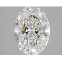 Lab Created 4.09 Carat H-VS2 Oval Diamond