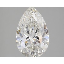 Lab Created 3.77 Carat H-SI1 Pear Shaped Diamond Lab Created 3.77 Carat H-SI1 Pear Shaped Diamond