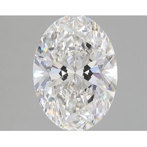 Lab Created 2.80 Carat G-VS2 Oval Diamond