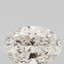 Lab Created 2.09 Carat G-VS1 Oval Diamond