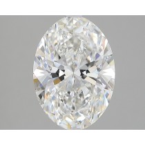 Lab Created 3.30 Carat G-VS1 Oval Diamond