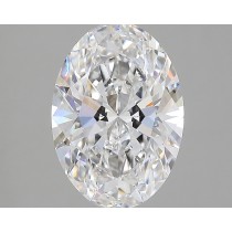 Lab Created 3.40 Carat F-VS1 Oval Diamond