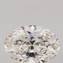 Lab Created 2.41 Carat G-VS2 Oval Diamond
