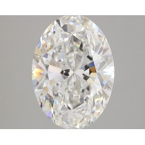 Lab Created 4.05 Carat G-VS1 Oval Diamond