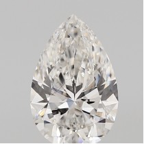 Lab Created 1.71 Carat F-VS2 Pear Shaped Diamond