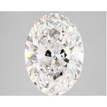 Lab Created 3.66 Carat G-VS2 Oval Diamond