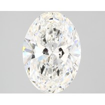 Lab Created 2.44 Carat G-VS2 Oval Diamond