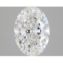 Lab Created 2.61 Carat G-VS1 Oval Diamond