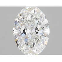 Lab Created 2.19 Carat G-VS1 Oval Diamond