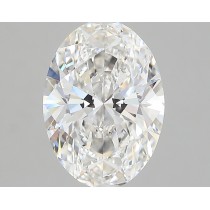 Lab Created 2.40 Carat G-VS1 Oval Diamond