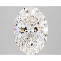 Lab Created 3.36 Carat G-VS2 Oval Diamond