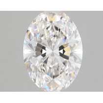 Lab Created 2.19 Carat G-VS1 Oval Diamond