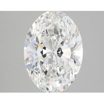 Lab Created 4.13 Carat G-VS1 Oval Diamond