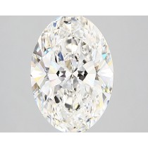 Lab Created 2.35 Carat G-SI1 Oval Diamond