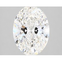 Lab Created 2.32 Carat G-SI1 Oval Diamond
