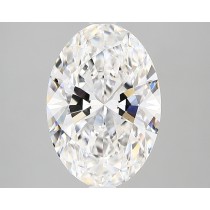 Lab Created 3.26 Carat E-VS1 Oval Diamond
