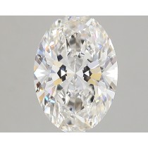 Lab Created 2.25 Carat G-VS1 Oval Diamond
