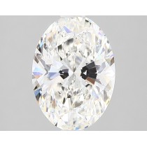 Lab Created 2.18 Carat G-VS2 Oval Diamond