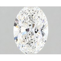 Lab Created 1.51 Carat F-SI2 Oval Diamond