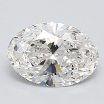 Lab Created 1.82 Carat E-SI1 Oval Diamond