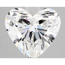 Lab Created 3.07 Carat G-VS1 Heart Shaped Diamond