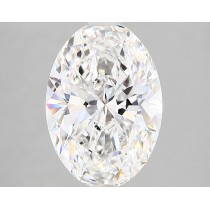Lab Created 3.24 Carat F-VS1 Oval Diamond