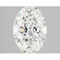 Lab Created 2.56 Carat G-SI1 Oval Diamond