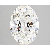 Lab Created 3.10 Carat G-VS2 Oval Diamond