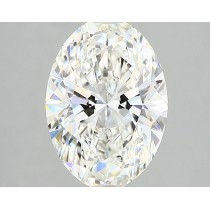 Lab Created 2.41 Carat H-VS2 Oval Diamond