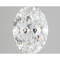 Lab Created 2.50 Carat G-SI1 Oval Diamond