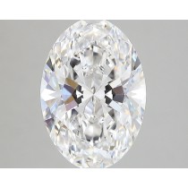 Lab Created 3.28 Carat F-VS1 Oval Diamond