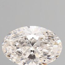 Lab Created 1.58 Carat G-SI1 Oval Diamond