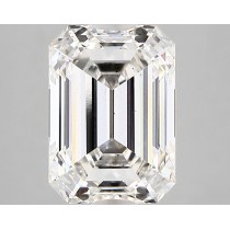 Lab Created 3.27 Carat G-SI1 Emerald Cut Diamond