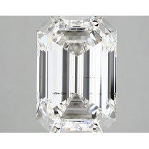 Lab Created 2.64 Carat G-SI1 Emerald Cut Diamond Lab Created 2.64 Carat G-SI1 Emerald Cut Diamond