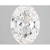 Lab Created 2.43 Carat G-VS2 Oval Diamond