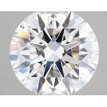 Lab Created 2.39 Carat E-SI1 Round Diamond