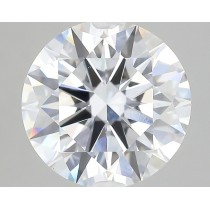 Lab Created 3.30 Carat F-VS1 Round Diamond