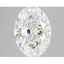 Lab Created 3.26 Carat F-SI1 Oval Diamond