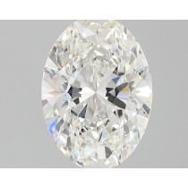 Lab Created 2.62 Carat H-SI1 Oval Diamond
