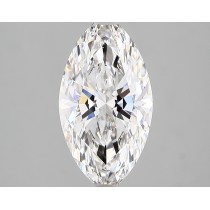 Lab Created 2.33 Carat F-VS2 Marquise Cut Diamond