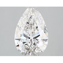 Lab Created 2.05 Carat F-SI1 Pear Shaped Diamond