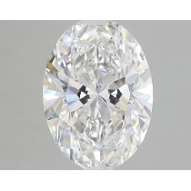 Lab Created 2.10 Carat G-VS2 Oval Diamond