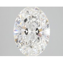 Lab Created 4.09 Carat F-VS1 Oval Diamond