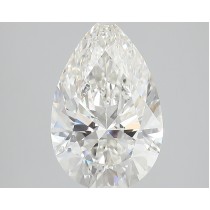 Lab Created 3.79 Carat G-VS1 Pear Shaped Diamond Lab Created 3.79 Carat G-VS1 Pear Shaped Diamond