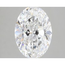 Lab Created 3.20 Carat F-VS2 Oval Diamond