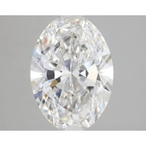 Lab Created 3.20 Carat G-VVS2 Oval Diamond