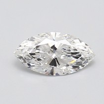 Lab Created 0.63 Carat E-VS2 Marquise Cut Diamond